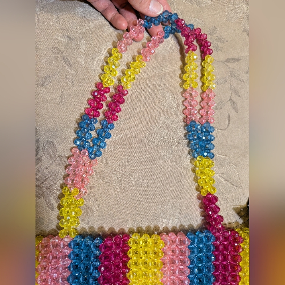 Forever 21 Colorful Beaded Purse, NWT! - Picture 4 of 9